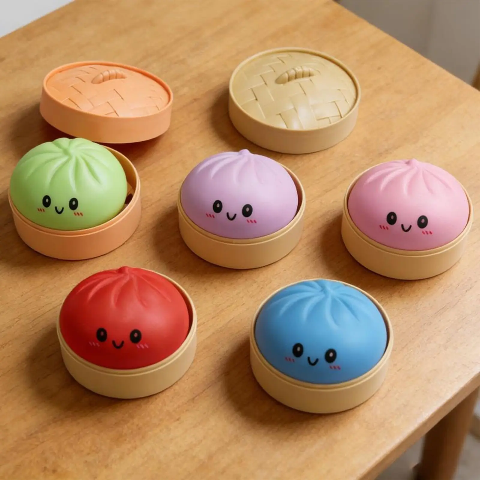 Bao Steamer Bamboo - 1pc Bamboo Steamer Bao Bun Squishy,