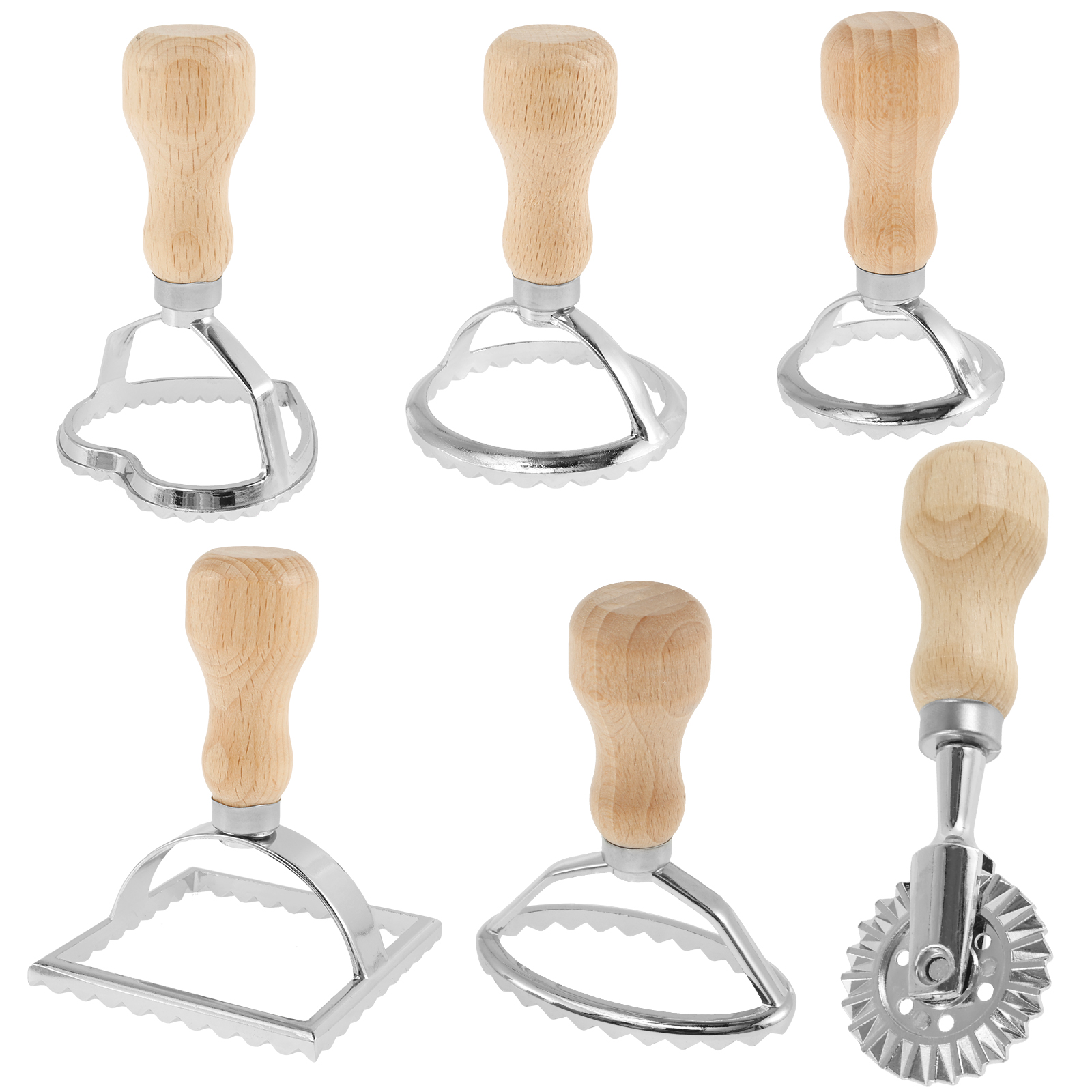 Dumpling Press Set - 6Pcs Ravioli Maker Set Ravioli Cutter
