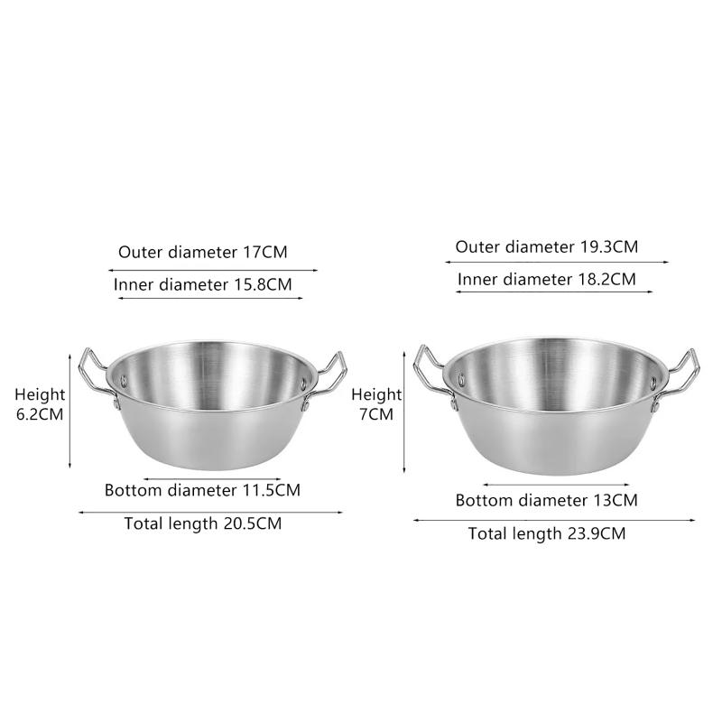 Dim Sum Basket - 201 Stainless Steel Salad Bowl Melting