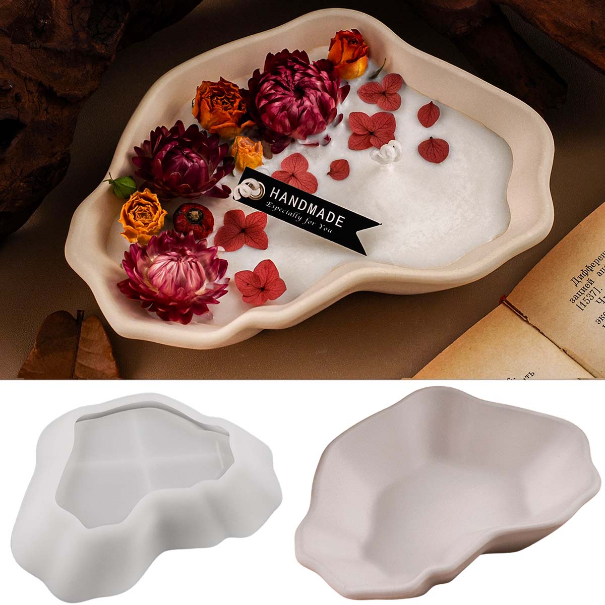 Potsticker Mold - Irregular Candle Bowl Silicone Mold DIY