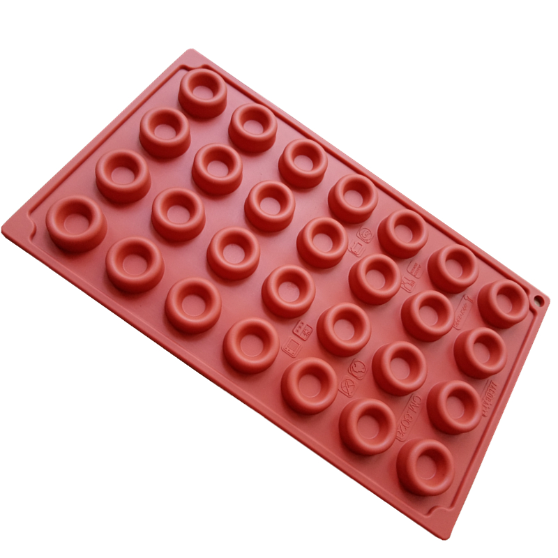 Donut Mold Silicone - 28 Cavities Mini Donut Mold Silicone
