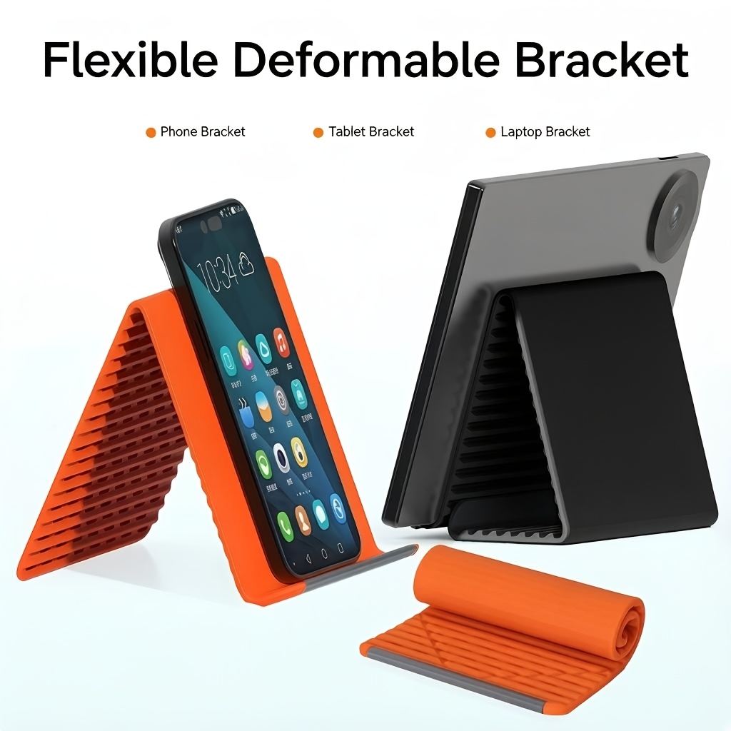 Taco Stand Holder - Portable Foldable Silicone Phone Stand Flexible