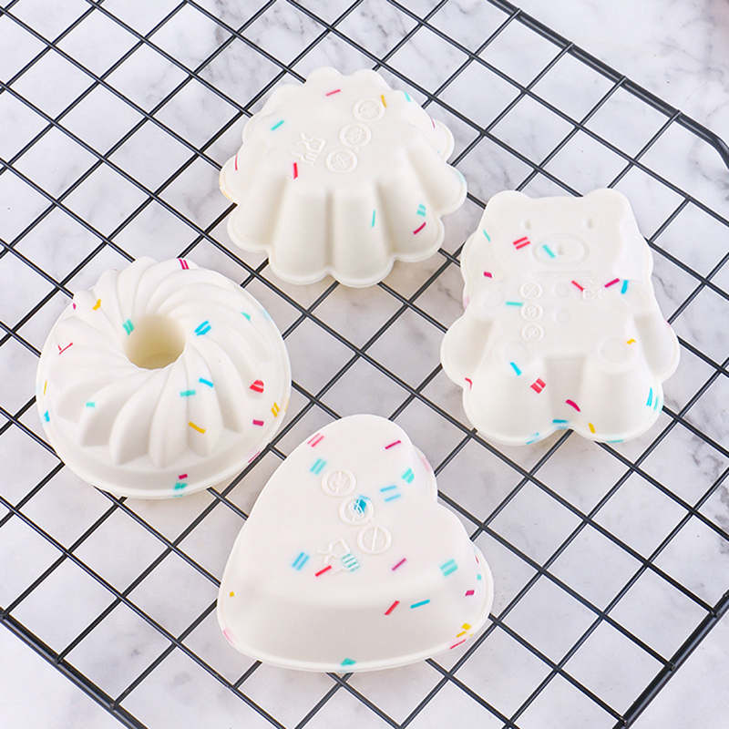 Donut Mold Silicone - 4Pcs Muffin Donuts Cupcake Liner Baking