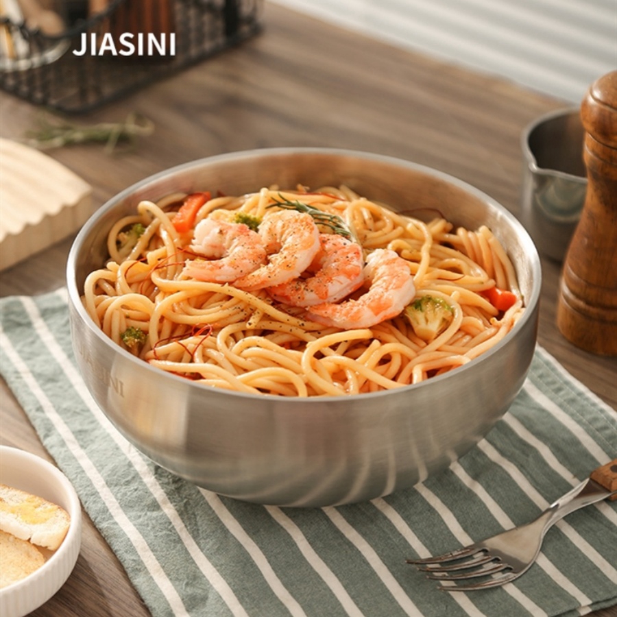 Dim Sum Basket - Stainless Steel Noodle Bowl Household High-Grade