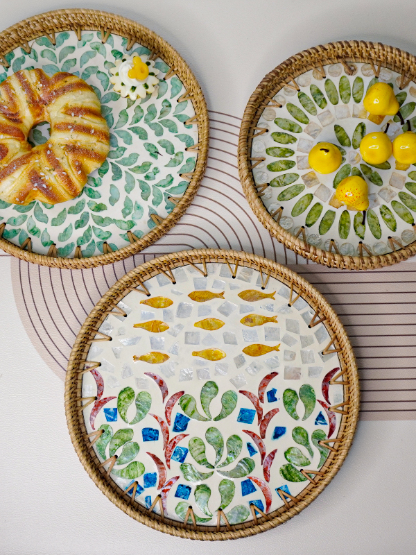 Handwoven ell Fruit Tray Break - Dim Sum Basket recension och pris