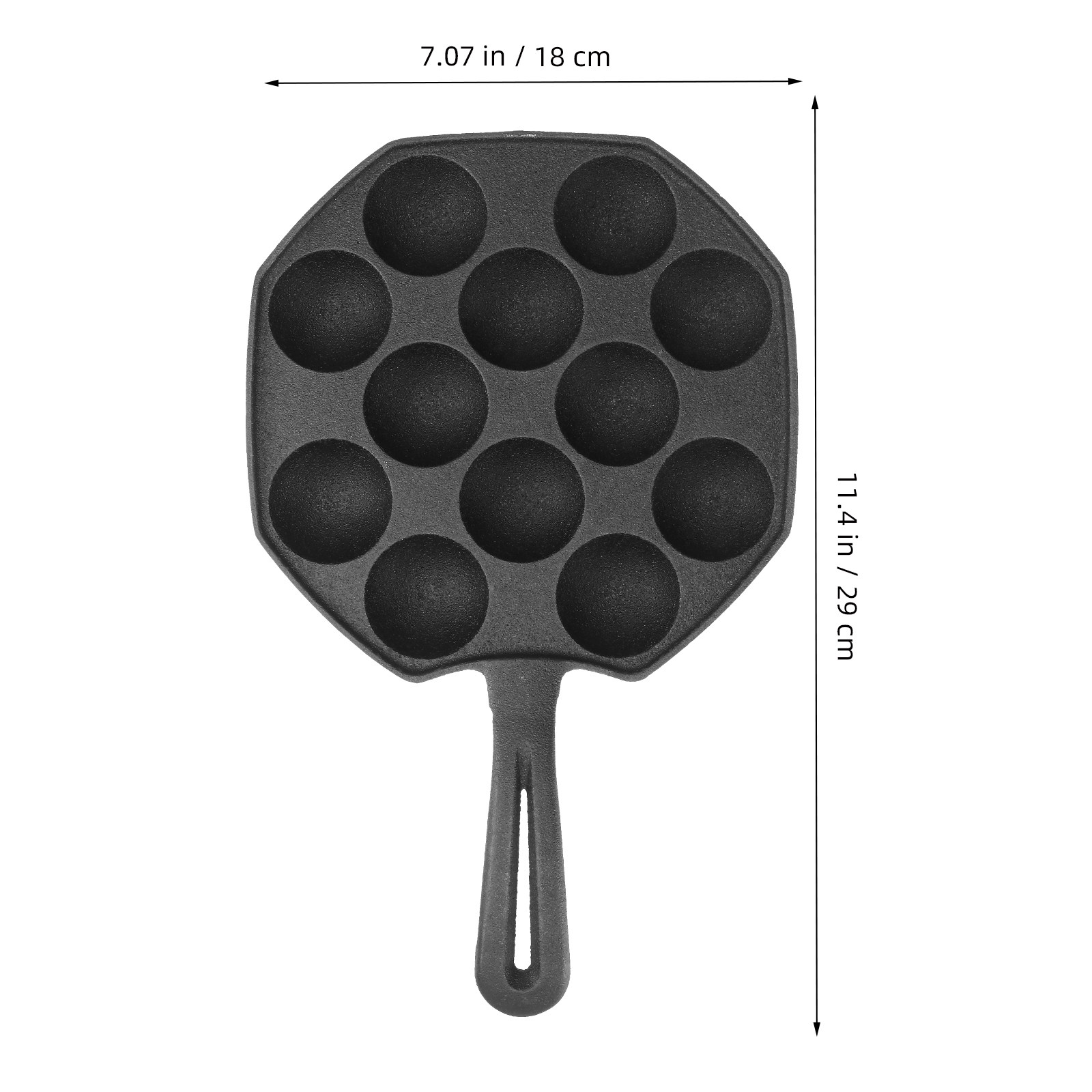 12 Molds Takoyaki Pan Cast Iro - Takoyaki Grill Plate recension och pris