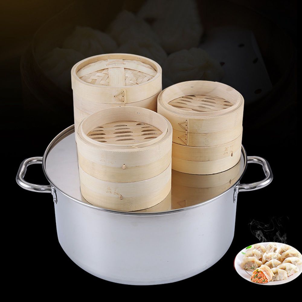 Steaming With Lid Cooking Tool - Bao Steamer Bamboo recension och pris