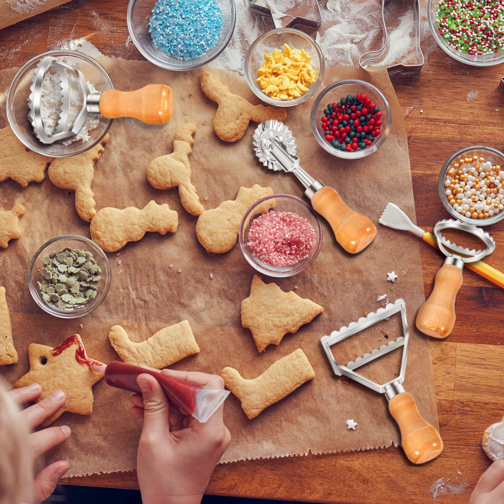 A11I Ravioli Maker Cutter Stam - Dumpling Press Set recension och pris