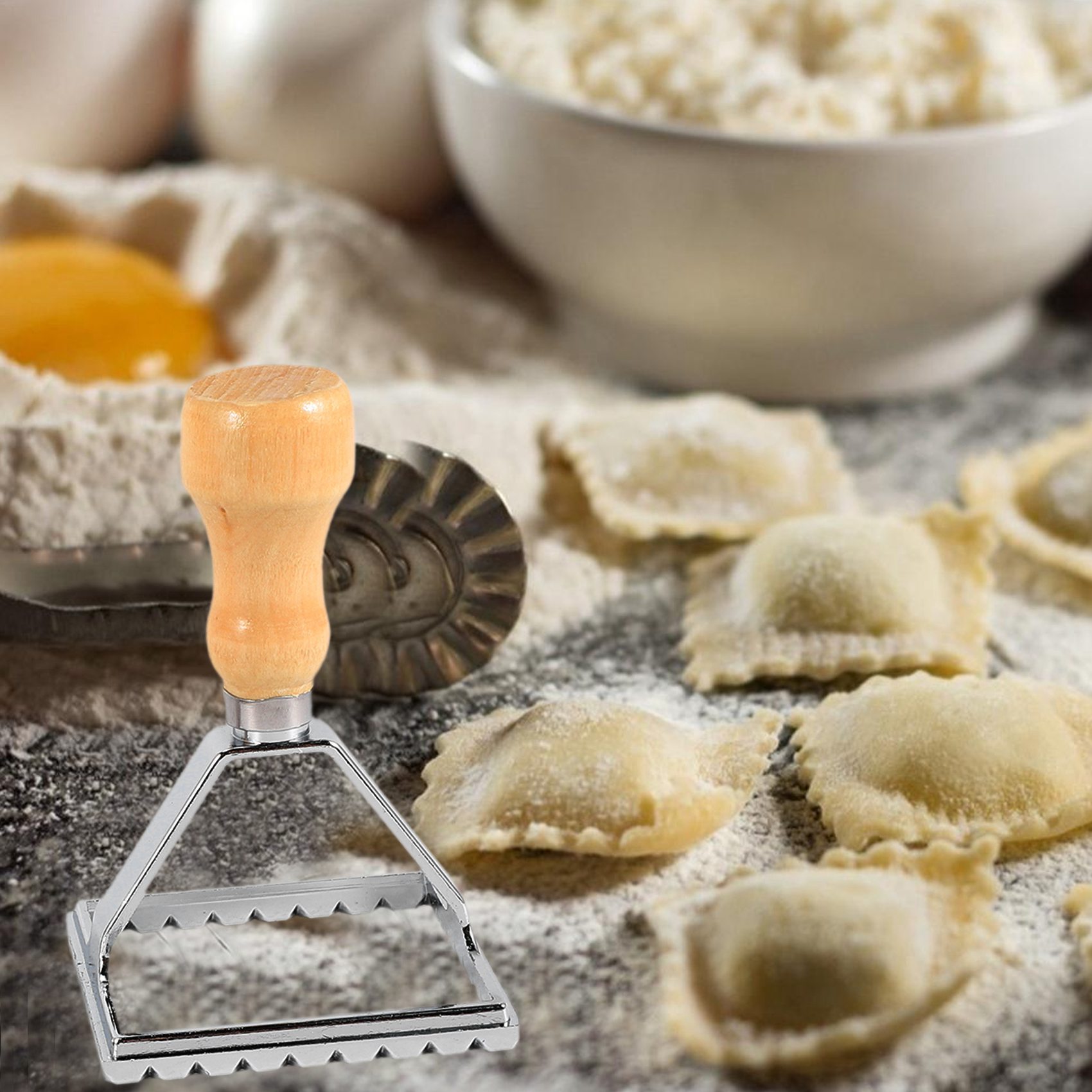 A11I Ravioli Maker Cutter Stam - Dumpling Press Set recension och pris