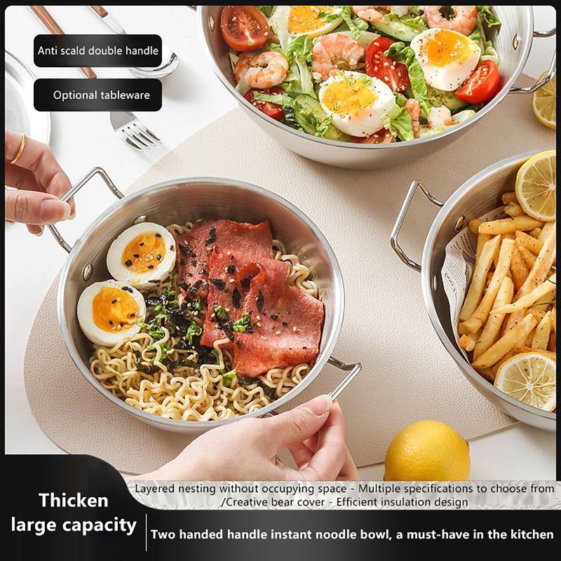201 Stainless Steel Salad Bowl - Dim Sum Basket recension och pris