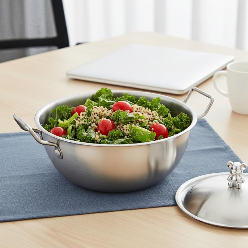 201 Stainless Steel Salad Bowl - Dim Sum Basket recension och pris