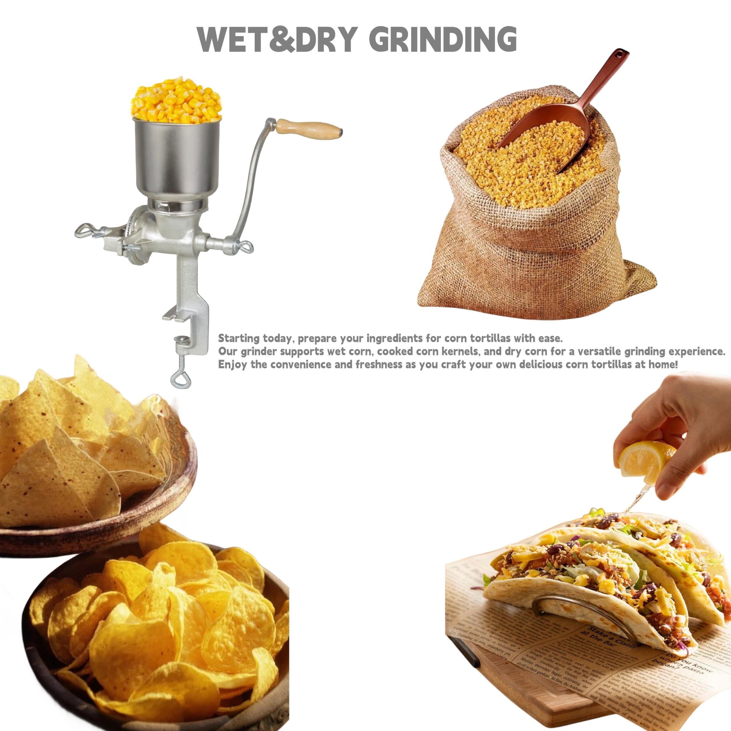 High Hopper Grain Mill Cast Ir - Cast Iron Corn recension och pris