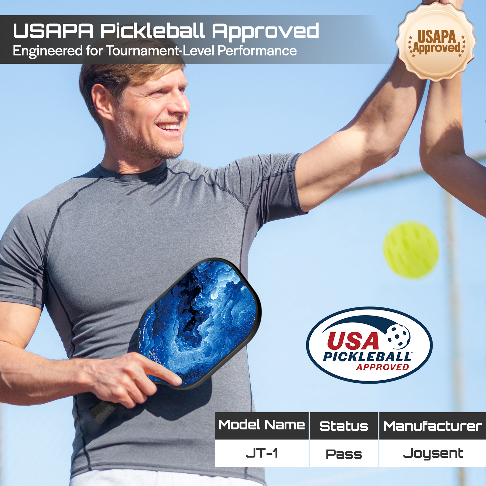 Joysent USAPA Approve Pickleba - Crepe Pan Carbon recension och pris