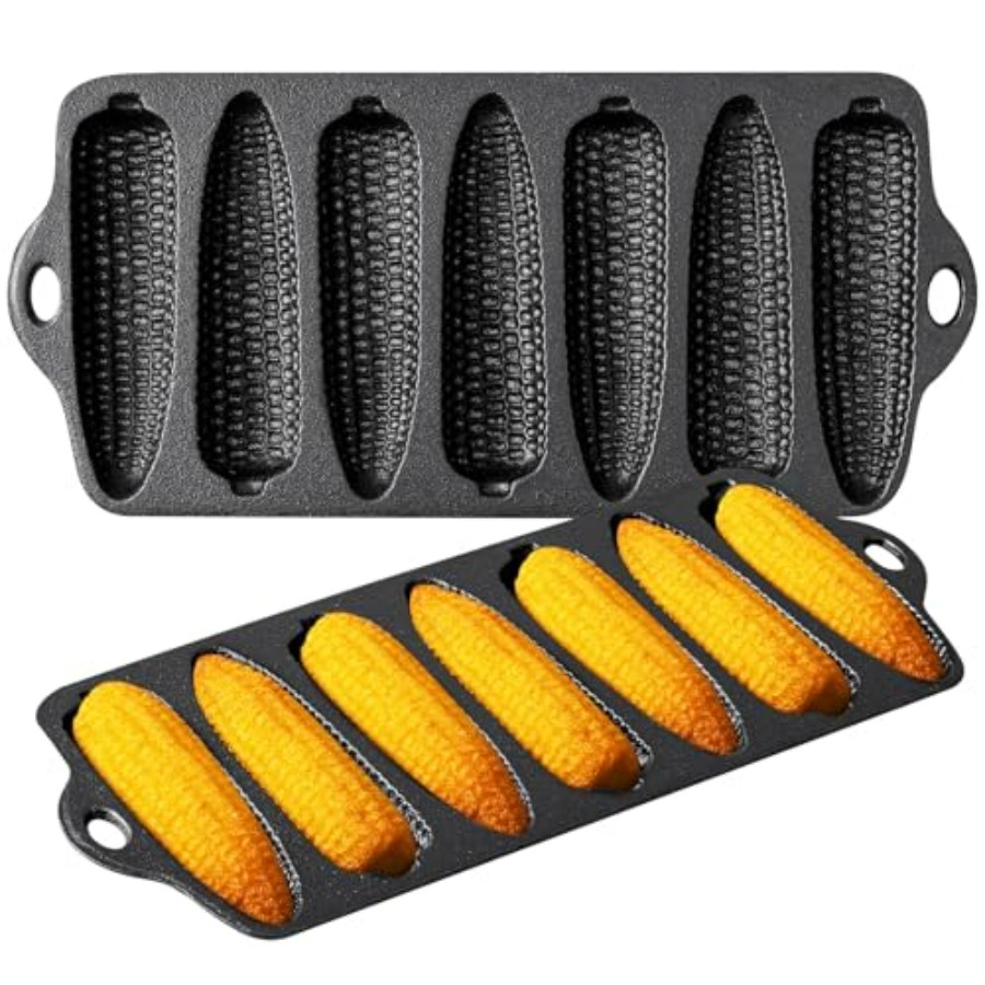 2 Pcs Cast Iron Corn Stick Pan - Cast Iron Corn recension och pris
