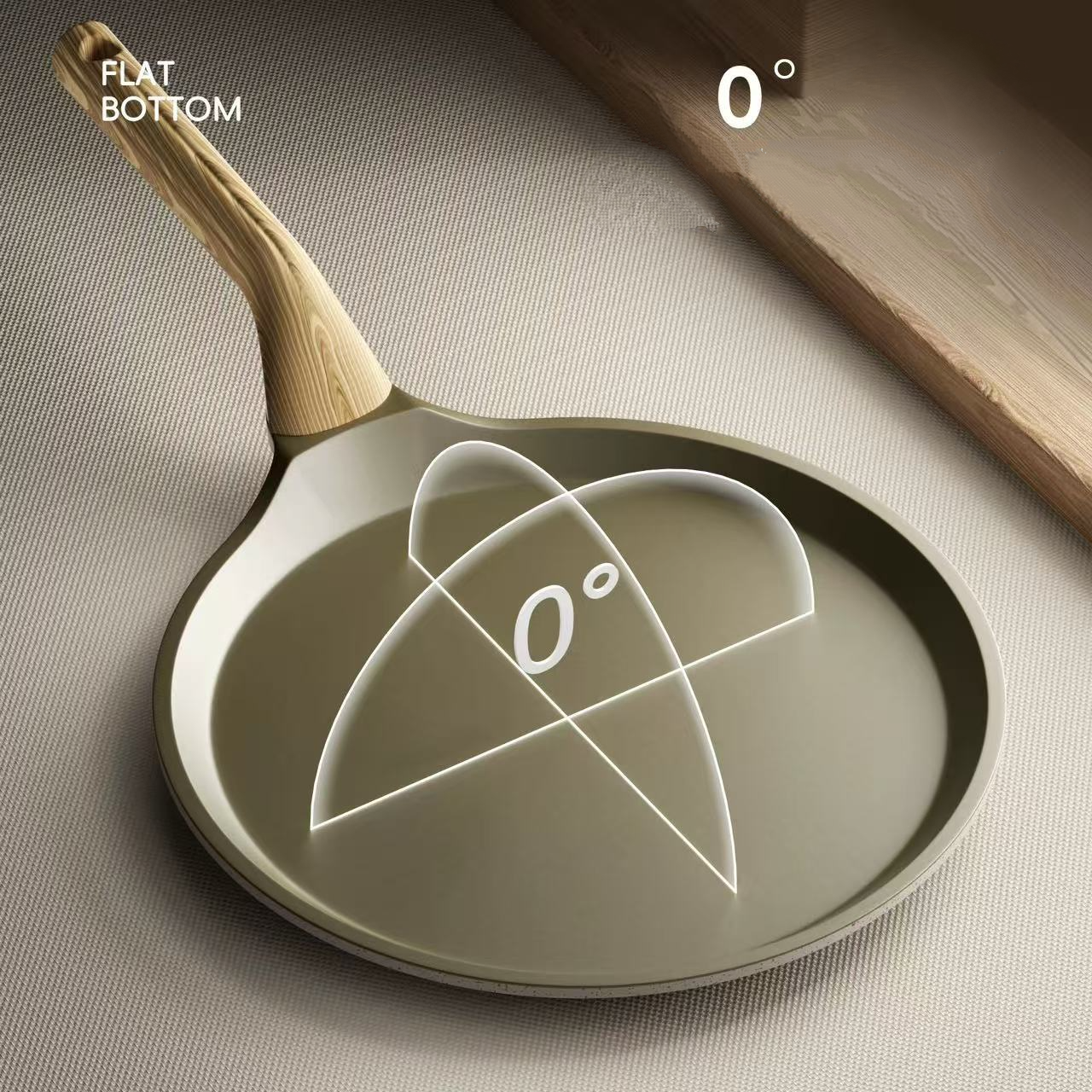 Titanium flat bottomed pan non - Danish Pancake Pan recension och pris
