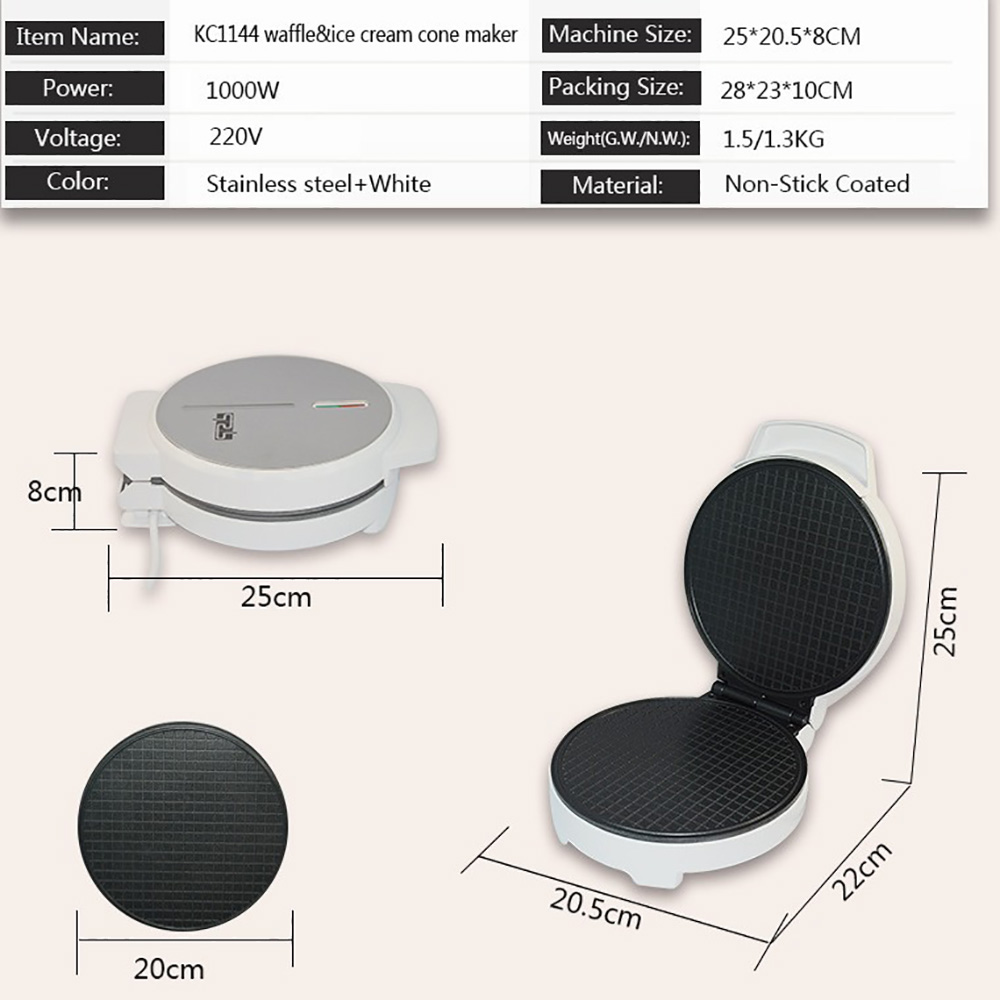 Waffle Cone Make Premium Egg R - Waffle Cone Maker recension och pris