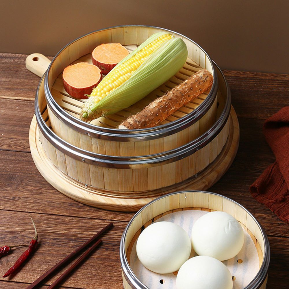 Dim Sum Bao Buns Woven Bamboo  - Bao Steamer Bamboo recension och pris