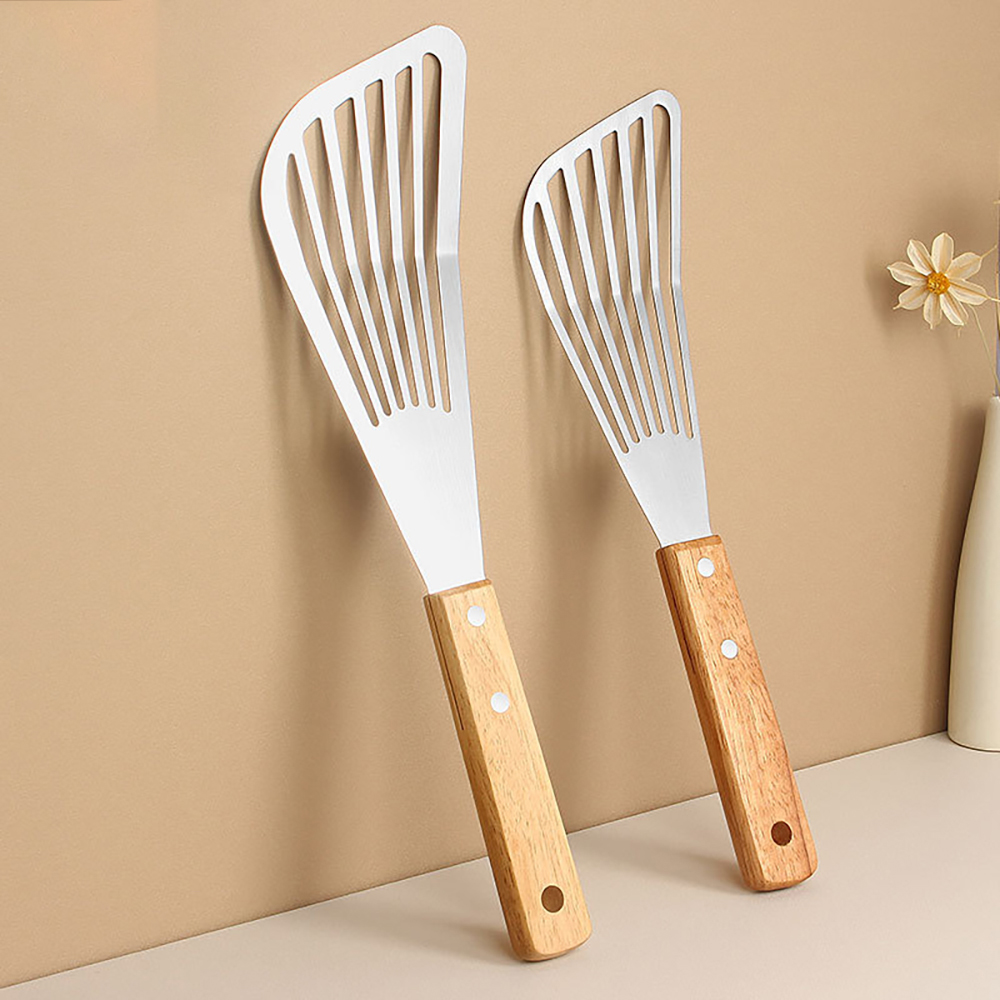 1PC Stainless Steel Fish Fryin - Okonomiyaki Spatula recension och pris