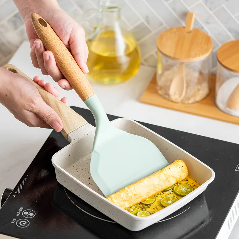 Non-stick Silicone Spatula Wid - Okonomiyaki Spatula recension och pris