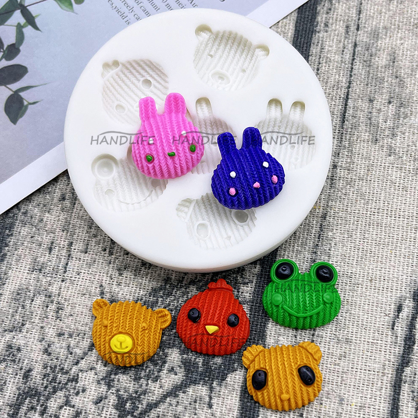 Cute Bear Chick Rabbit Frog Si - Bunny Cake Mold recension och pris