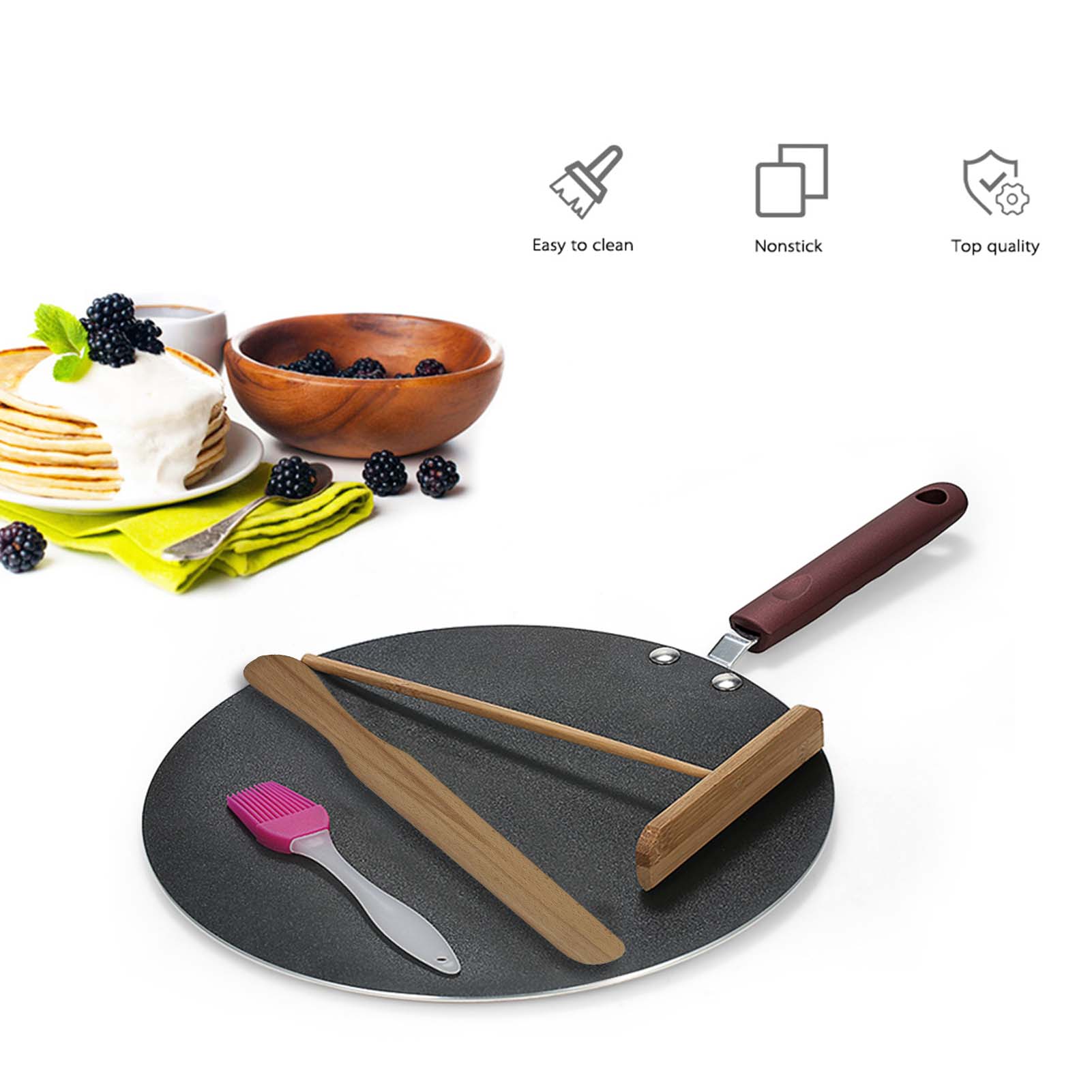 Pancake Pan Aluminum Alloy Cre - Danish Pancake Pan recension och pris