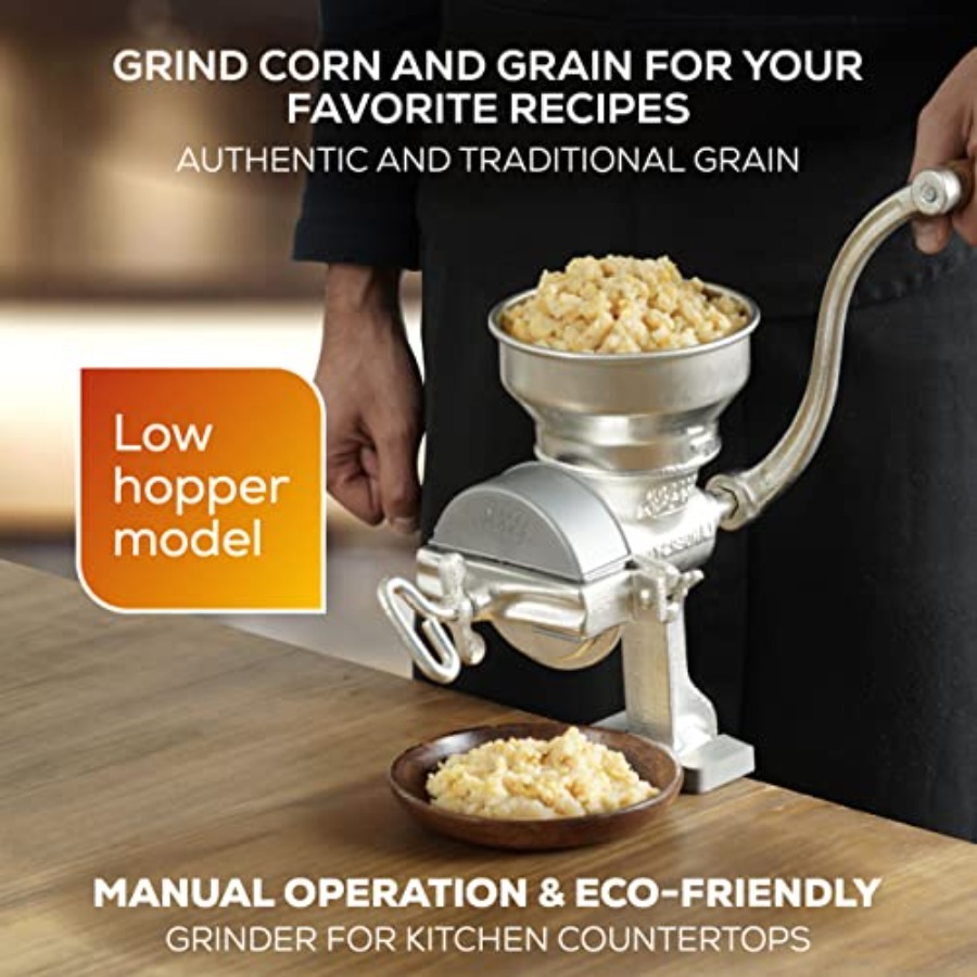 Corn Grinder with Low Hopper,  - Cast Iron Corn recension och pris