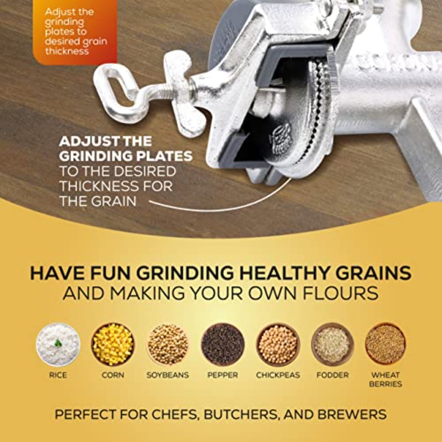 Corn Grinder with Low Hopper,  - Cast Iron Corn recension och pris