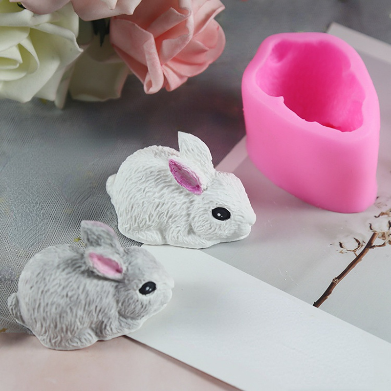 3d Rabbit Silicone Candle Mold - Bunny Cake Mold recension och pris