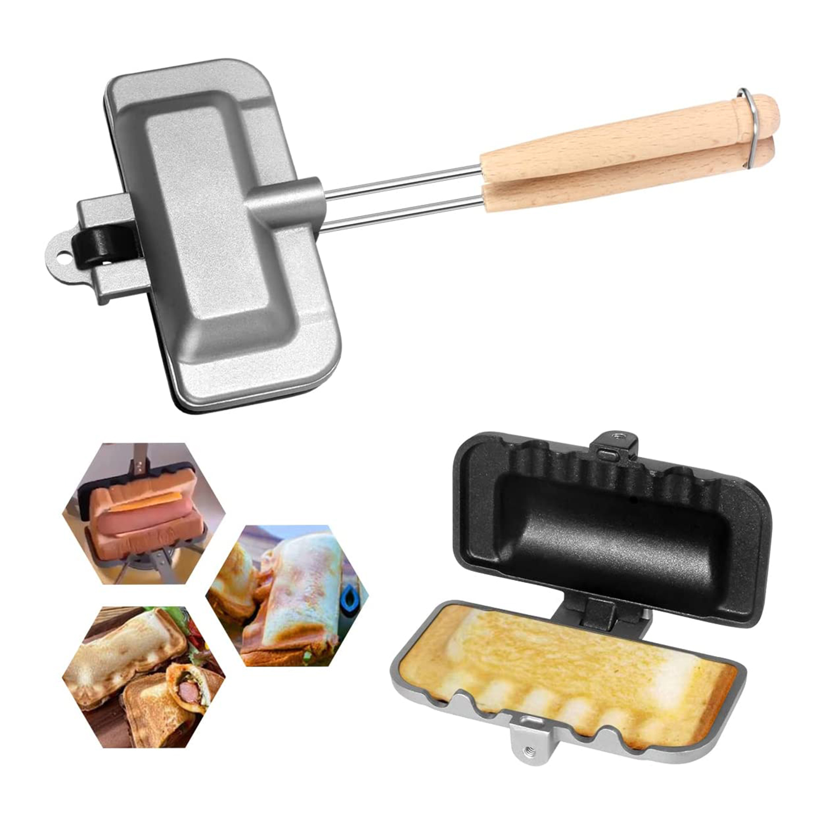 Double-Sided Sandwich Pan Non  - Hot Dog Press recension och pris