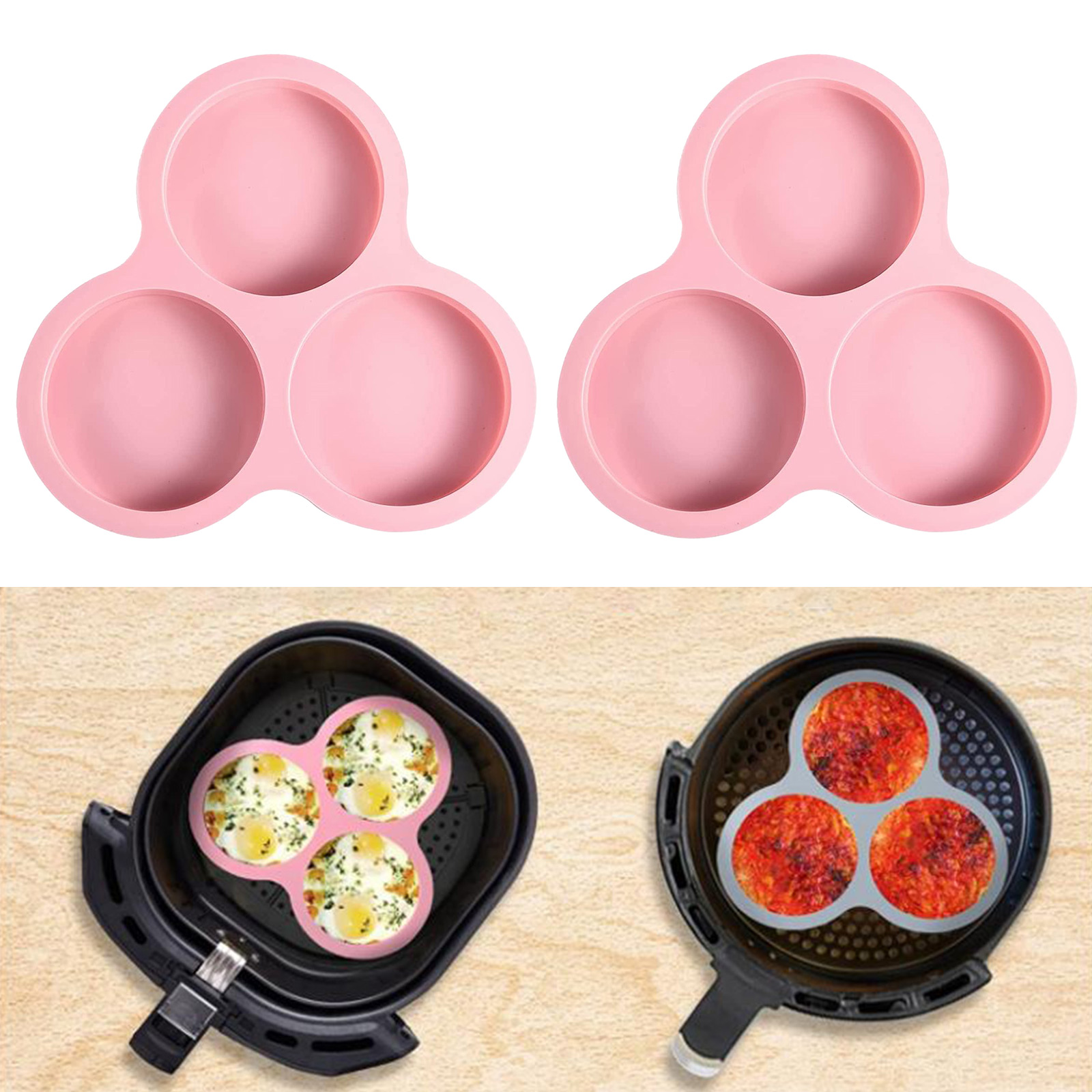 1/2pcs Silicone Air Fryer Egg  - Egg Waffle Pan recension och pris