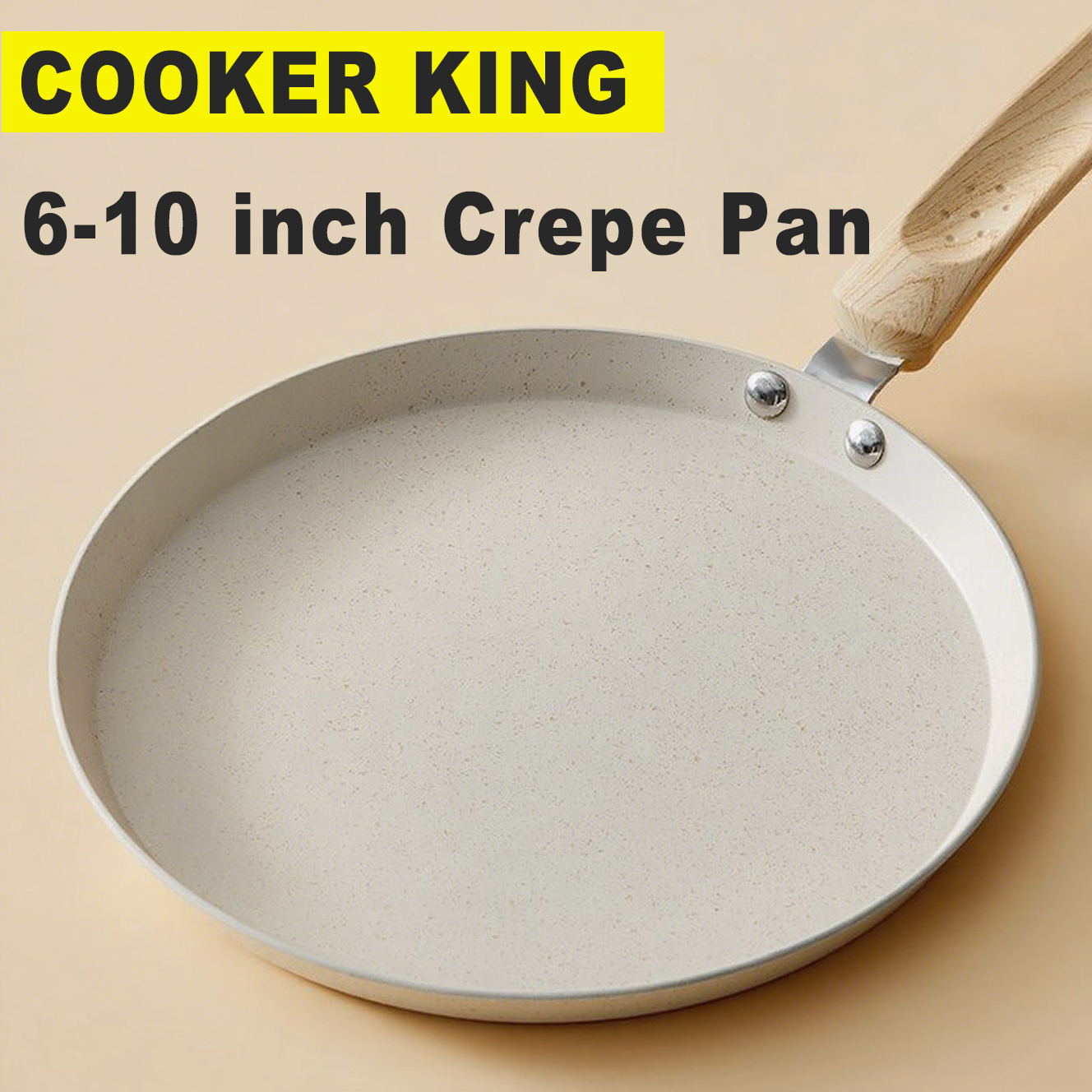 COOKER KING 6-10 inch Crepe Pa - Danish Pancake Pan recension och pris