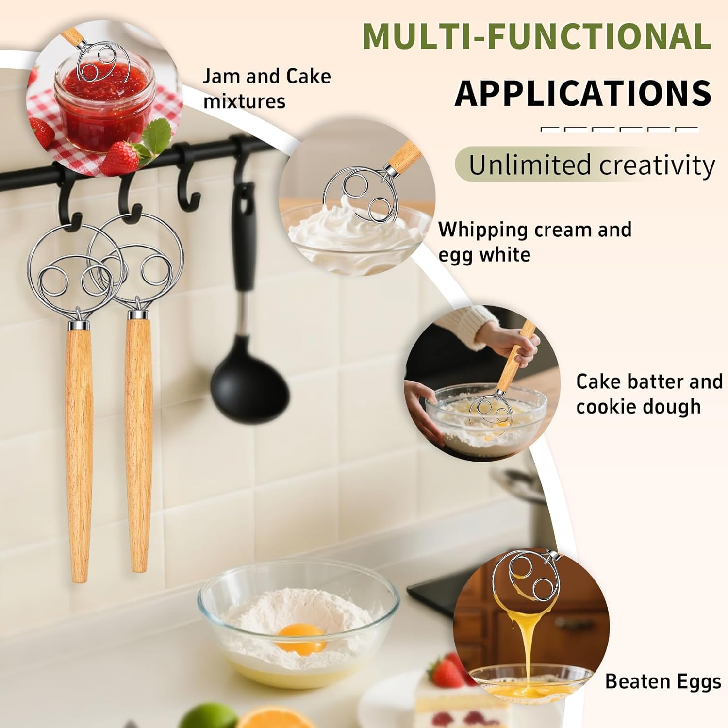 Danish Dough Whisk Stainless S - Danish Pancake Pan recension och pris