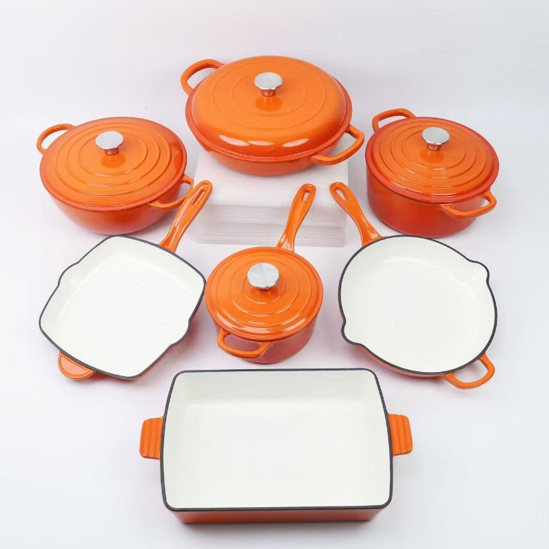 Enamel pot, cast iron pot, pot - Cast Iron Corn recension och pris
