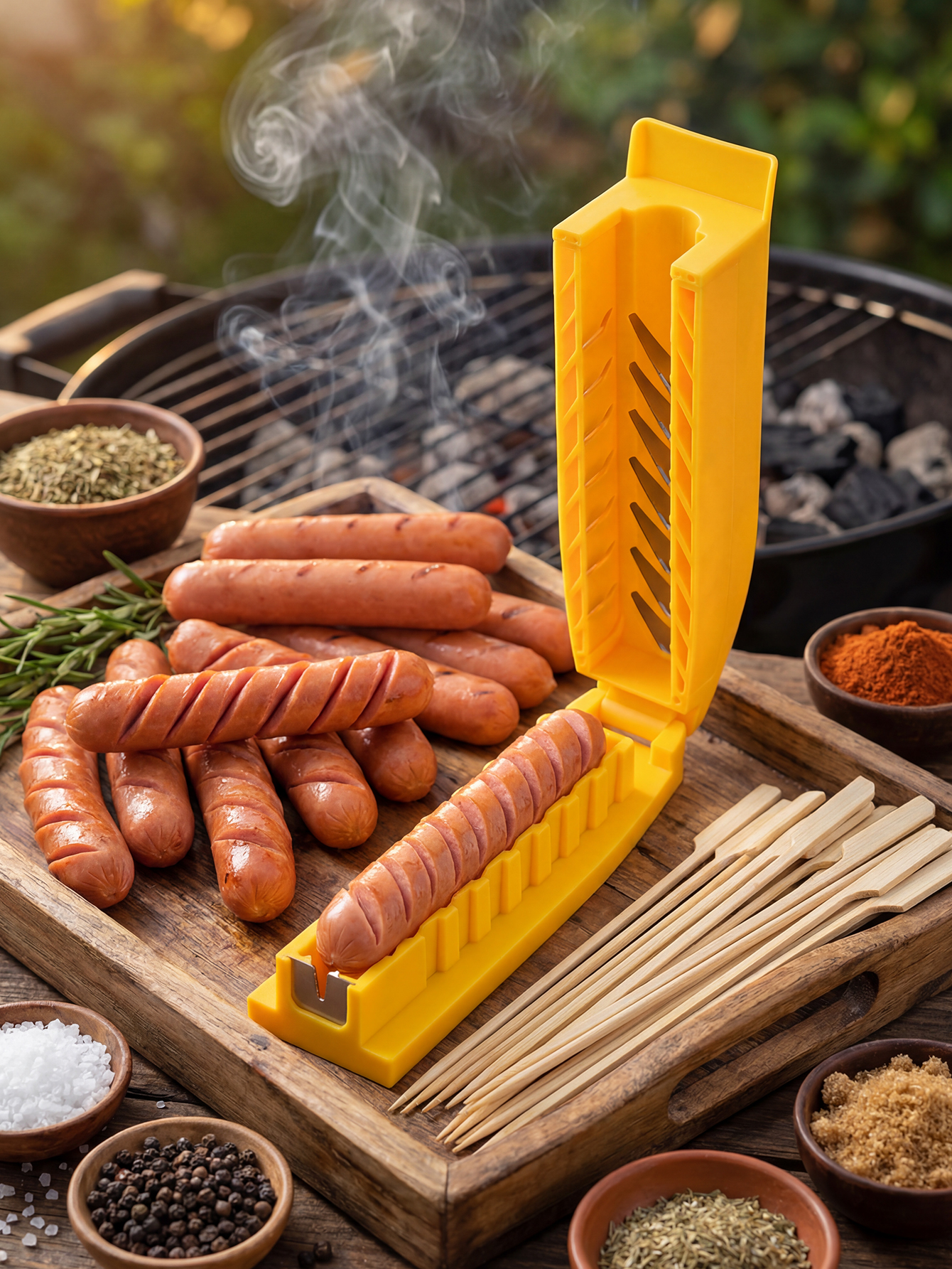 Manual Sausage Slicing Tool Re - Hot Dog Press recension och pris