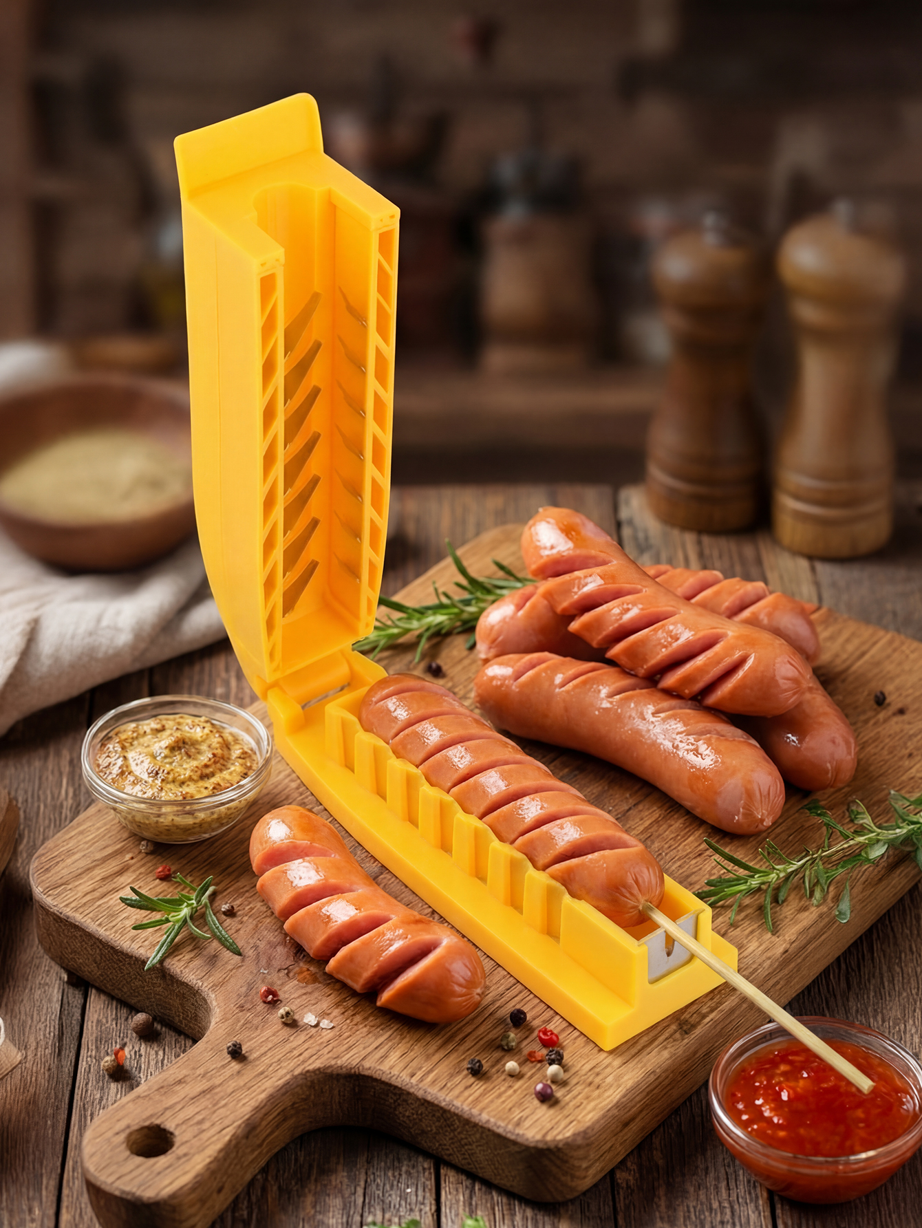 Manual Sausage Slicing Tool Re - Hot Dog Press recension och pris